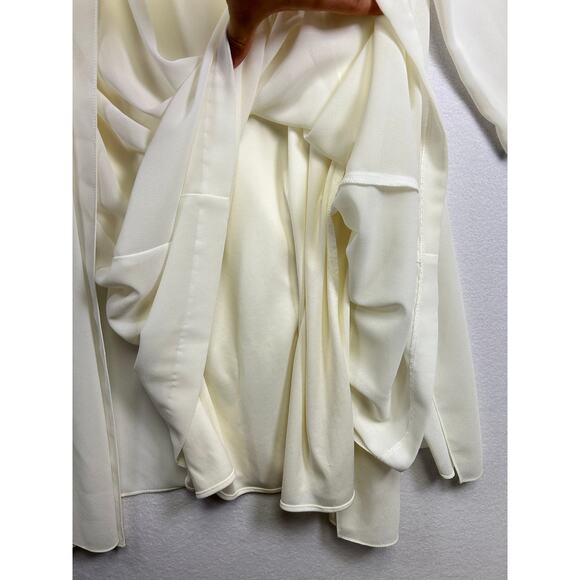 Vintage JBS white sheer duster jacket and sleeveless dress set 20w￼ - Picture 11 of 14